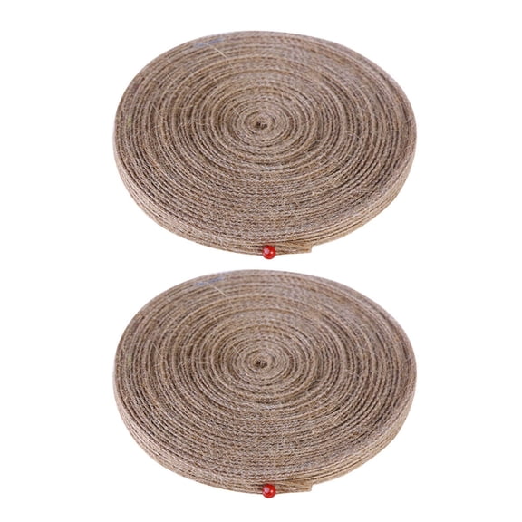 OUNONA Natural Jute Burlap Ribbon for Crafts, Wrapping, Wedding Decorations, Rustic Floral and Home Decor Ribbon