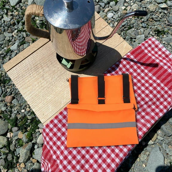 OUNONA Weatherproof Camper Sewer Hose Hold Down Bag with Reflective Strip for Night Safety and Secure Camping