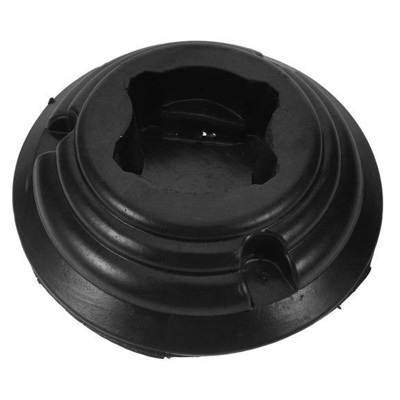 OUNONA Safety Bollard Post Base Black Rubber Weighted Stand for Parking Lot Use