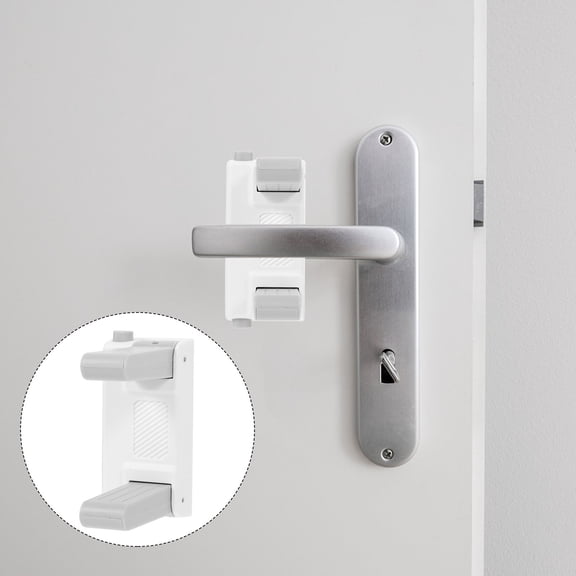 OUNONA Child Safety Door Lock White ABS Material Prevents Kids from Opening Doors Accidentally 1 Set