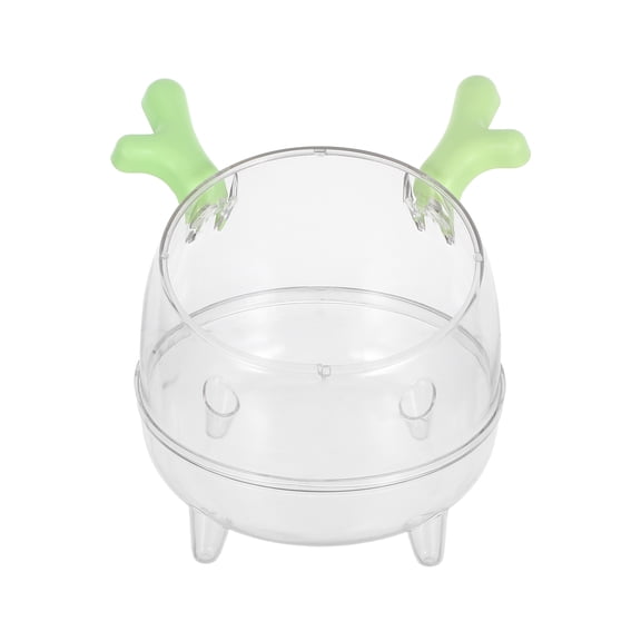 OUNONA Sand Bath Hamster 2-in-1 Design Light Green Small Pet Bathroom 1Pack