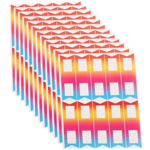 OUNONA School Supplies Pencil Stick Label Flag Labels Tag Stickers Office 10X3CM