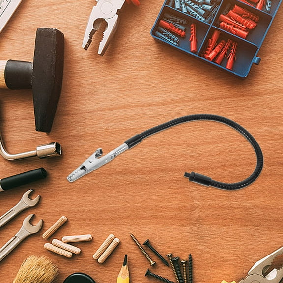 OUNONA Multi Use Black Metal Wire Alligator Clamps for Picture and Memo Holding