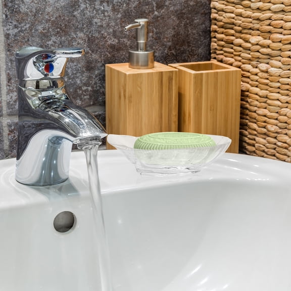 OUNONA Plastic Seashell Soap Dish - Bathroom Tray for Storage