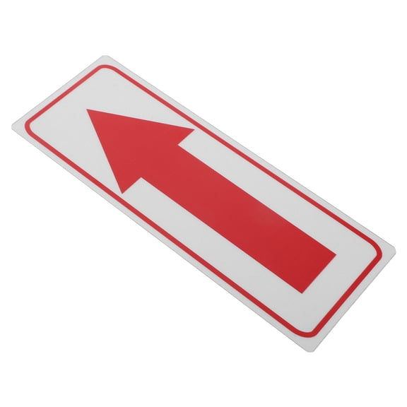 OUNONA Self Adhesive Red Arrow Decal for Outdoor Mailbox and Yard Directional Signage