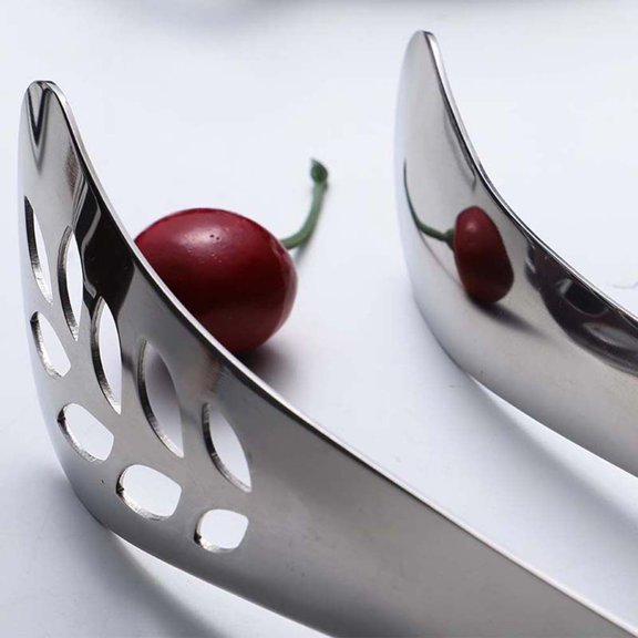 OUNONA Serving Server Buffet Clip 25.50X5.50X3.00CM Silver