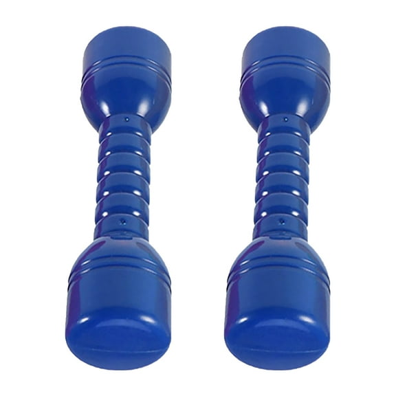 OUNONA Set of 2 Ergonomic Plastic Dumbbell Hand Bars for Kids Morning Exercise Barbells