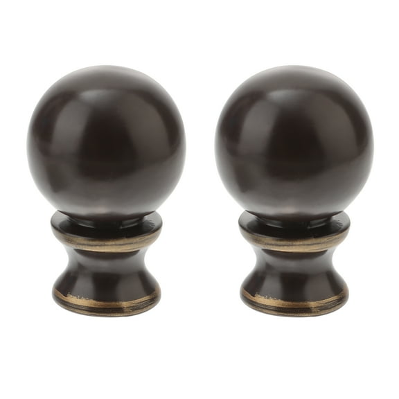OUNONA Set of 2 Decorative Lamp Finials for Table Lamps, Lamp Shade Caps, Replacement Lamp Topper Knobs