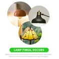 thumbnail image 1 of OUNONA Set of 2 Modern Table Lamp Finials, Simple Creative Light Accessories for Home Decor, Replacement Parts for Lamps, 1 of 7