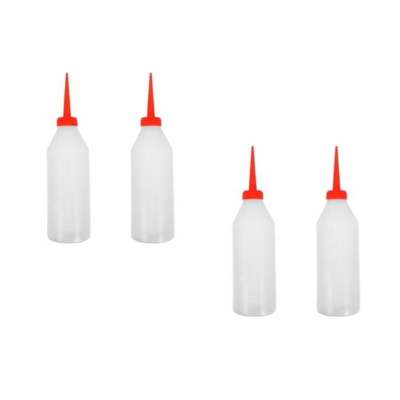 OUNONA Set of 2 Oiling Can Auto Sewing Machine Oiler 26.00X6.60X6.60CM Red