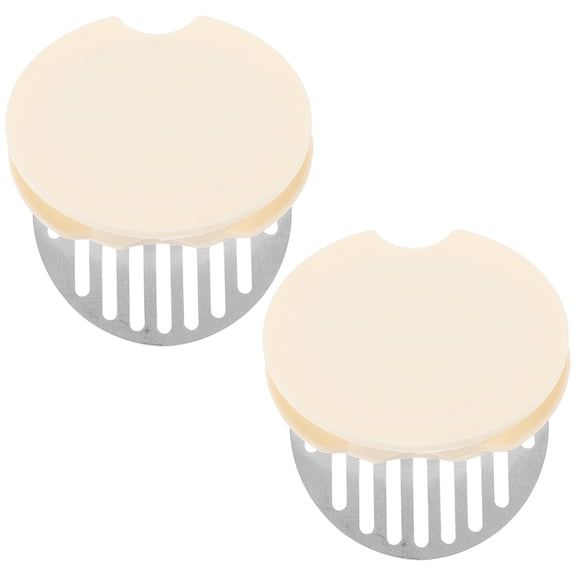 OUNONA 2-Pack Stainless Steel Lids for Jug, Kitchen Accessories, Leak-Resistant and Easy to Clean