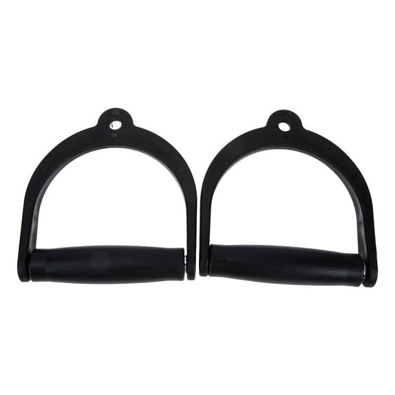 OUNONA 2Pcs Wear Resistant Gym Handles Black Ergonomic Comfortable Fitness Supply