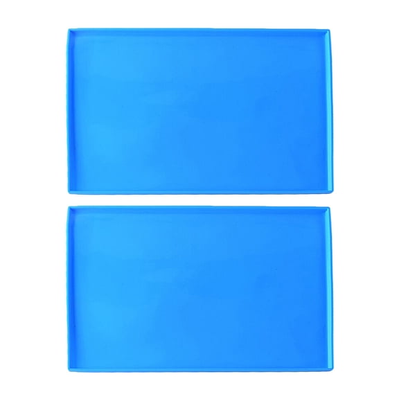 OUNONA Set of 2 Silicone Rolling Pads for Cake Roll Shaping, Flexible Non-Stick Dough Rollers Baking Mats for Home Bakery Use