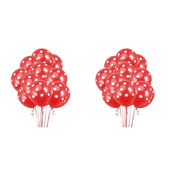 OUNONA  Set of 2 Valentines Day Balloons Inflatable Red Family Photo Props