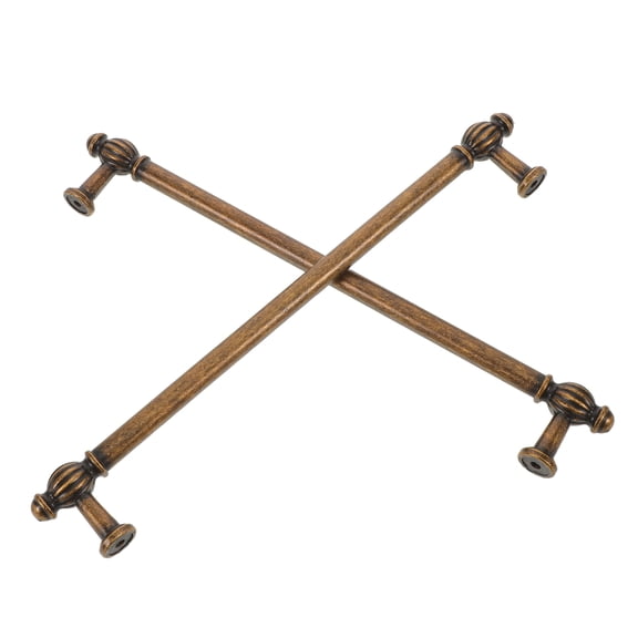 OUNONA Set of 2 Vintage Drawer Pulls, Retro Bronze Cabinet Handles, Rustic Decorative Hardware for Kitchen Cabinets, Dressers, Wardrobes