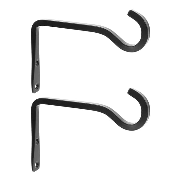 OUNONA Set of 2 Wall Hooks for Hanging Plants, Decorative Bird Feeder Hangers, Plant Brackets