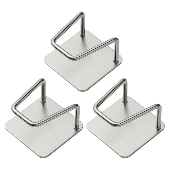 OUNONA 3-Piece Stainless Steel Kitchen Storage Racks, Space-Saving Hanging Draining and Organizing Stands for Wall or Countertop