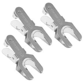 OUNONA Set of 3 Stainless Steel Spherical Pinch Clamps with Adjustable Spherical Joints for Laboratory Use and Scientific Experiments