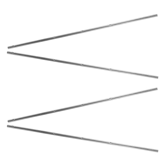 OUNONA 4-Pack Heavy Duty Metal Foosball Table Rods Replacement Parts with Easy Installation and Construction