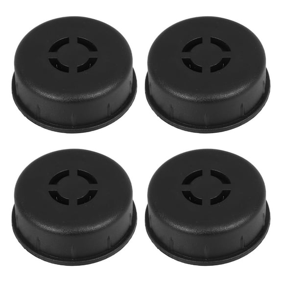 OUNONA Set of 4 Low Profile Silent Swivel Casters Embedded Wheels for Office Chairs, Furniture, Small Cabinets Plastic Casters