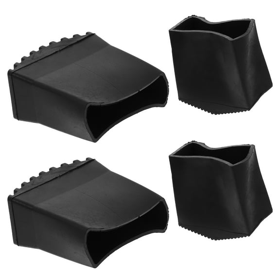 OUNONA Set of 4 Non- Rubber Ladder Feet Pads, Step Ladder Foot Mats for Secure Grip and