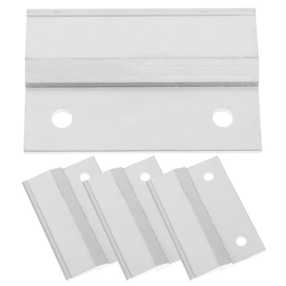 OUNONA 4Pcs Heavy Duty French Cleat Aluminum Headboard Wall Mount Picture Hanging Brackets