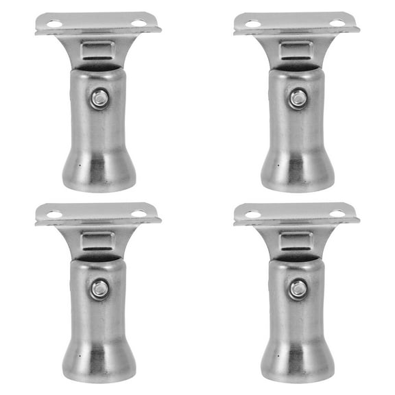 OUNONA 4-Piece Stainless Steel Banister Brackets Strong Stair Railing Support Hardware