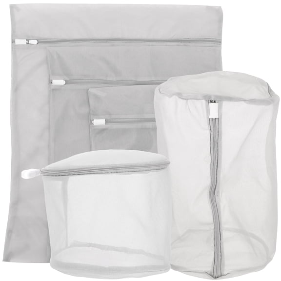 OUNONA Mesh Laundry Bag Polyester 5-Pcs Separating Clothes