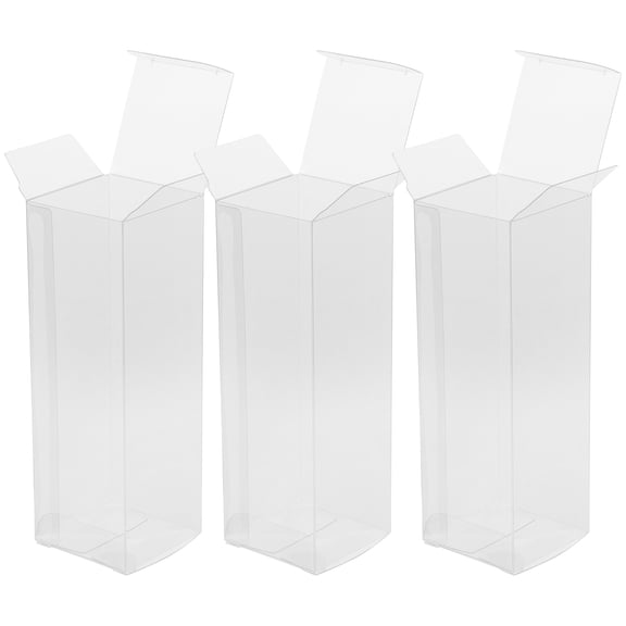 OUNONA Set of 6 Clear Golf Display Boxes - Transparent Golf Holder Tubes for Storage and Display Containers