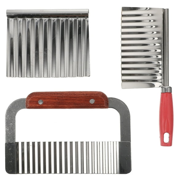 OUNONA Stainless Steel Potato Cutters Set for Decorative Slicing and Food Preparation Kitchen Tools