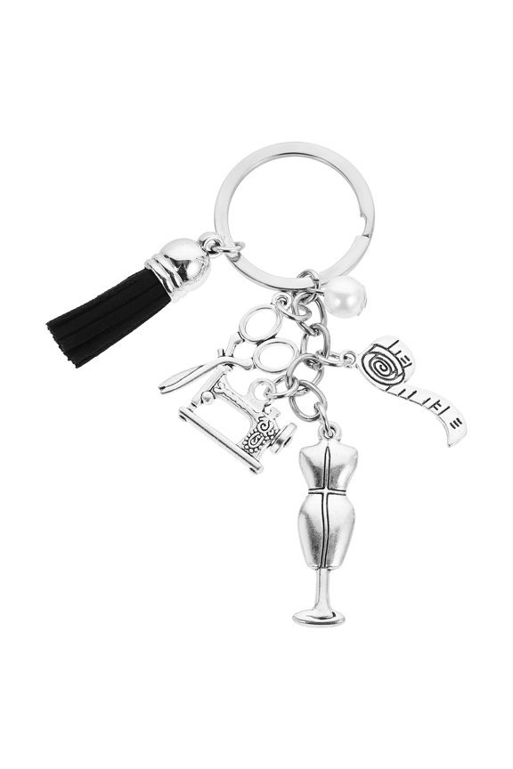 Sewing Machine Key Chain Metal Keyring Clothing Making Tools Charms Keychain