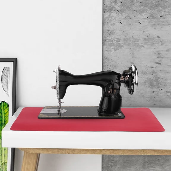 OUNONA Red Sewing Machine Mat for Quilters, Non- Sewing Mat, 1 Piece
