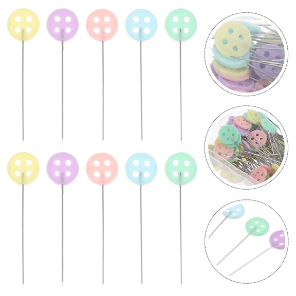 TABLETREANDS Stitching Needle Plastic Assorted Color For General Stitching 100Pcs 1.8X0.4X0.04In