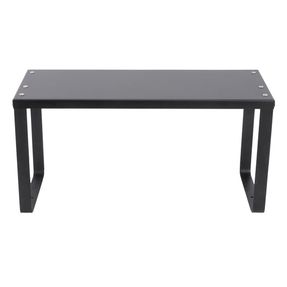 OUNONA Shelving Shelf Cabinet Organizer Book Cabinet Holder 30X15CM Black