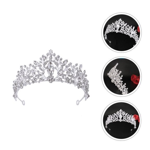 OUNONA Shiny Girl Crown Tiara Delicate Appearance Headdress Bride Woman