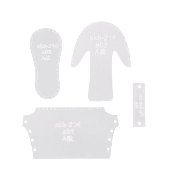 BESTYASH Boots Pendant Stencil Kit, 1 Set Transparent Crafting Tool with White Boot Shape Design for Handicraft Enthusiasts
