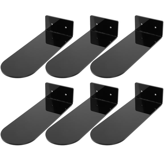 OUNONA Black Acrylic Floating Shoe Display Stand, and Stylish, Fits All Shoe Sizes, Ideal for Home and Retail Use