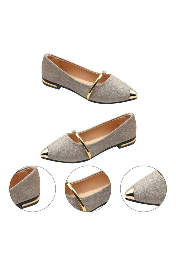 Shoes Women Pearl Pumps Fashion Flat Comfortable Work