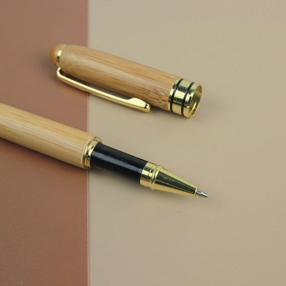 OUNONA Signature Pen Bamboo Multi Color for Writing Use Smooth Gel Ink Lightweight 1 Set