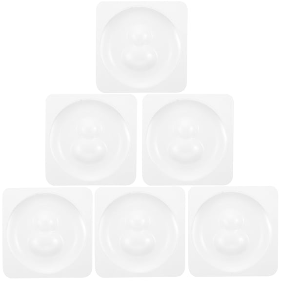 OUNONA Silicone Door Mat Protector Jam Knob Cabinet Handle Transparent