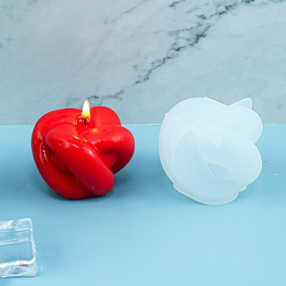 OUNONA Silicone Mold for Candle DIY Knot Modeling Aroma Candle Mold Flexible Silicone Mold Craft Mold