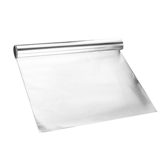 OUNONA Silver Aluminum Foil Roll for Kitchen Use Durable High Temperature Resistant BBQ Tin Foil 10m Size 1