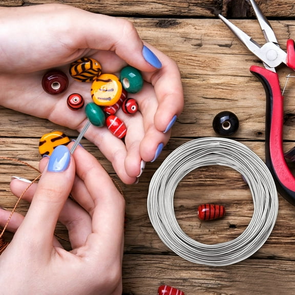 OUNONA Silver Aluminum Sculpting Wire Flexible Bendable Metal Wire for Craft Projects