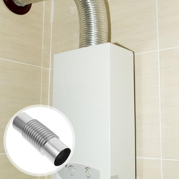 OUNONA Flexible Water Heater Connector Pipe with Corrugated Design for Efficient Exhaust Ventilation and Easy Installation
