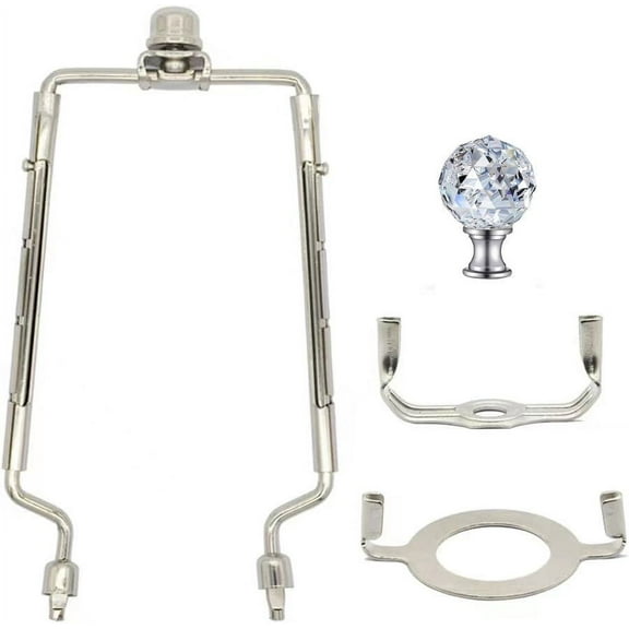 Homoyoyo Lampshade Holder Bracket Lamp Shade Harp Holder Metal 1 Set