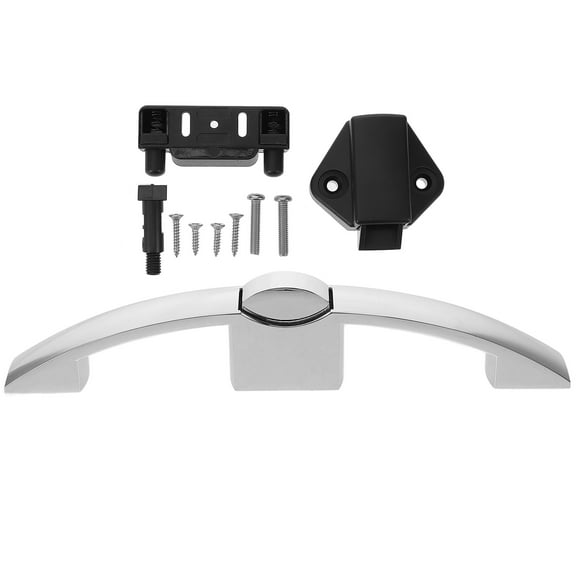 OUNONA Silver Metal Rv Door Handle Replacement Durable Camper Cabinet Grab Handle with Easy Installation