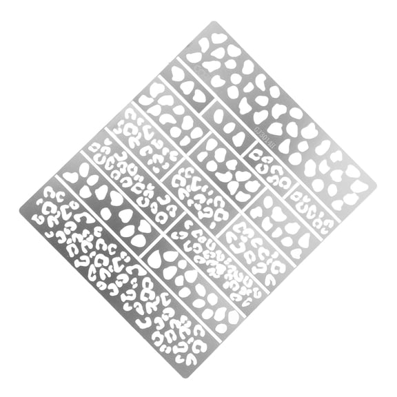 OUNONA Reusable Silver Camouflage Spray Stencil for Tank Models with Hollow Out DIY Crafting Templates