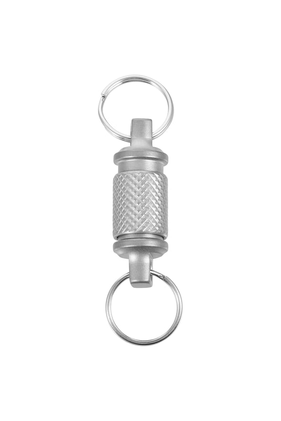 Compact Titanium Keychain with Swivel and Detachable Quick Release for Efficient Key Management