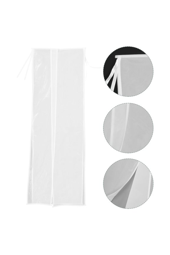 Simple Transparent Wardrobe Clothes Cover for Stain and Dust Protection