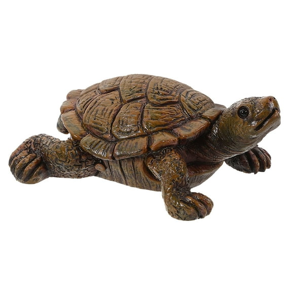 OUNONA Simulation Small Tortoise Ornament Resin Craft Turtle Simulation Turtle Figure Realistic Turtle